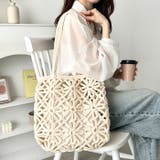 フラワー編みトートバッグ | Outfitter lab | 詳細画像6