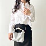 2wayパールハンドル ハンドバッグ クラッチバッグ  | Outfitter lab | 詳細画像19 