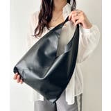 ブラック | 【A4収納可】PUワンハンドルショルダーバッグ トートバッグ | Outfitter lab