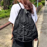 【A4収納可】ナイロンドローストリングナップサック | Outfitter lab | 詳細画像5
