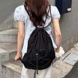 【A4収納可】ナイロンドローストリングナップサック | Outfitter lab | 詳細画像8