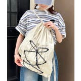 アイボリー | 【A4収納可】ナイロンドローストリングナップサック | Outfitter lab
