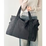 ブラック | 【2WAY・大容量】ワントーンカラーナイロンボストンバッグ/トラベルバッグ | Outfitter lab