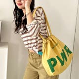 【A4収納可】ビッグロゴナイロントートバッグ ドローストリングバッグ | Outfitter lab | 詳細画像18 