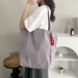 リバーシブルチェックトートバッグ | Outfitter lab | 詳細画像11 