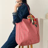 リバーシブルチェックトートバッグ | Outfitter lab | 詳細画像17 