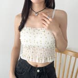 カップ付き小花柄キャミソール | Outfitter lab | 詳細画像17 