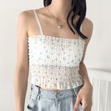 カップ付き小花柄キャミソール | Outfitter lab | 詳細画像5 
