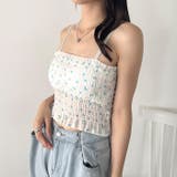 カップ付き小花柄キャミソール | Outfitter lab | 詳細画像7 