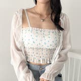 カップ付き小花柄キャミソール | Outfitter lab | 詳細画像8 