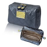 シャイニーブルー | コスメポーチ 化粧ポーチ ダブルファスナーポーチ | At First