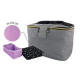 リボンキルト・グレー | おむつ 収納 ケース | At First