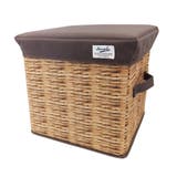 バスケット・ブラウン | 片付く収納スツール 収納ボックス リビング収納 | At First