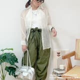 シアーシャツ レディース 薄手 脇リボン 羽織 ゆったり 春夏秋 | Belle Cie | 詳細画像24