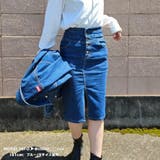 タイトスカート ストレッチデニム ひざ下丈 | Belle Cie | 詳細画像24