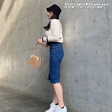 タイトスカート ストレッチデニム ひざ下丈 | Belle Cie | 詳細画像27