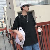 バックプリントTシャツ メンズ ストリート系 カジュアル 半袖 トップス 夏服 | At Marvelous | 詳細画像7