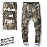 パイソン柄 プリントロングパンツ メンズ | At Marvelous | 詳細画像1