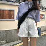 ハイウエスト ショートパンツ レディース | Belle Cie | 詳細画像12