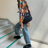 レトロ柄 ビッグシャツ レディース | Belle Cie | 詳細画像7 