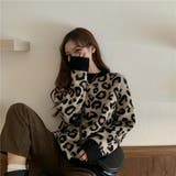 セーター ヒョウ柄 ジャガードニット | Belle Cie | 詳細画像4 