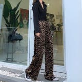 レオパード柄 ワイドパンツ レディース | Belle Cie | 詳細画像5