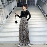 レオパード柄 ワイドパンツ レディース | Belle Cie | 詳細画像6