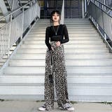 レオパード柄 ワイドパンツ レディース | Belle Cie | 詳細画像7