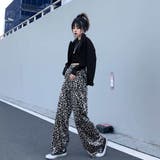 レオパード柄 ワイドパンツ レディース | Belle Cie | 詳細画像8