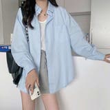 サックス | 5色カラーシャツ 長袖 シャツ | Belle Cie