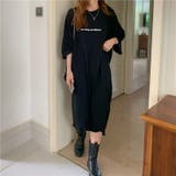 ブラック | Tワンピ レディース Tシャツワンピース | Belle Cie