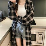 シャツワンピース チェック 長袖 | Belle Cie | 詳細画像7