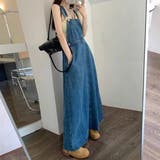デニムジャンパースカート ジャンスカ ロング | Belle Cie | 詳細画像6