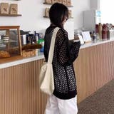 ニット トップス 透かし編みメッシュ | Belle Cie | 詳細画像5 