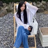 ニット トップス 透かし編みメッシュ | Belle Cie | 詳細画像12 