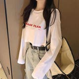 ホワイト | Tシャツ ロンT 長袖 | Belle Cie
