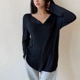 ブラック | Tシャツ 長袖 ロンT | Belle Cie