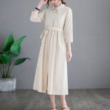アイボリー | ワンピース スカート シャツワンピース | Belle Cie