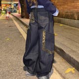 レオパード柄配色 ワイドパンツ レディース | Belle Cie | 詳細画像9