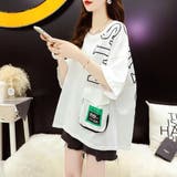 ネオンロゴTシャツ レディース ビッグシルエット | Belle Cie | 詳細画像9