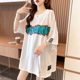 ロゴTシャツ レディース/ビッグシルエット/韓国ストリート/M~XXL | Belle Cie | 詳細画像5