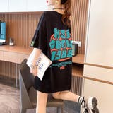 ロゴTシャツ レディース/ビッグシルエット/韓国ストリート/M~XXL | Belle Cie | 詳細画像12