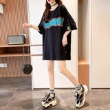ロゴTシャツ レディース/ビッグシルエット/韓国ストリート/M~XXL | Belle Cie | 詳細画像13