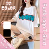 ロゴTシャツ レディース/ビッグシルエット/韓国ストリート/M~XXL | Belle Cie | 詳細画像2