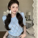 サマーニット トップス 半袖 | Belle Cie | 詳細画像4