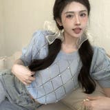 サマーニット トップス 半袖 | Belle Cie | 詳細画像5