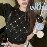 サマーニット トップス 半袖 | Belle Cie | 詳細画像1
