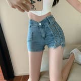 ショートパンツ デニムパンツ ハイウエスト | Belle Cie | 詳細画像9