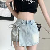 サックス | ショートパンツ ボトムス デニムパンツ | Belle Cie