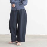 ネイビー | カーブパンツ レディース ゆったり | Belle Cie